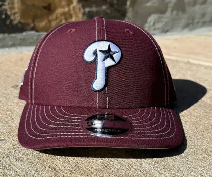 Nocturnal New Era Philadelphia Phillies Liberty Bell Low Profile Snapback Hat Maroon