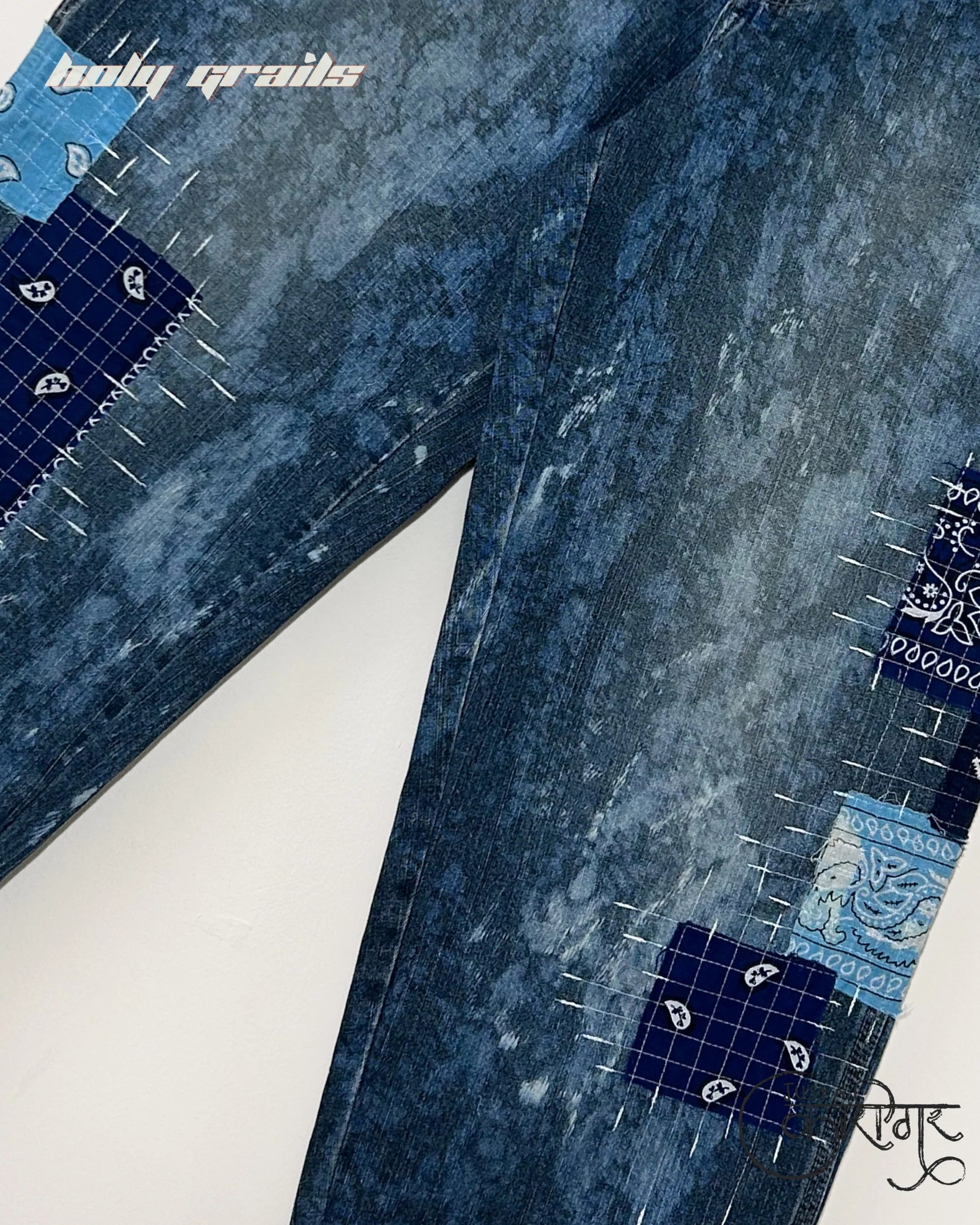 Just A Bottom Blue Denim Jeans HG x Just A Karigar