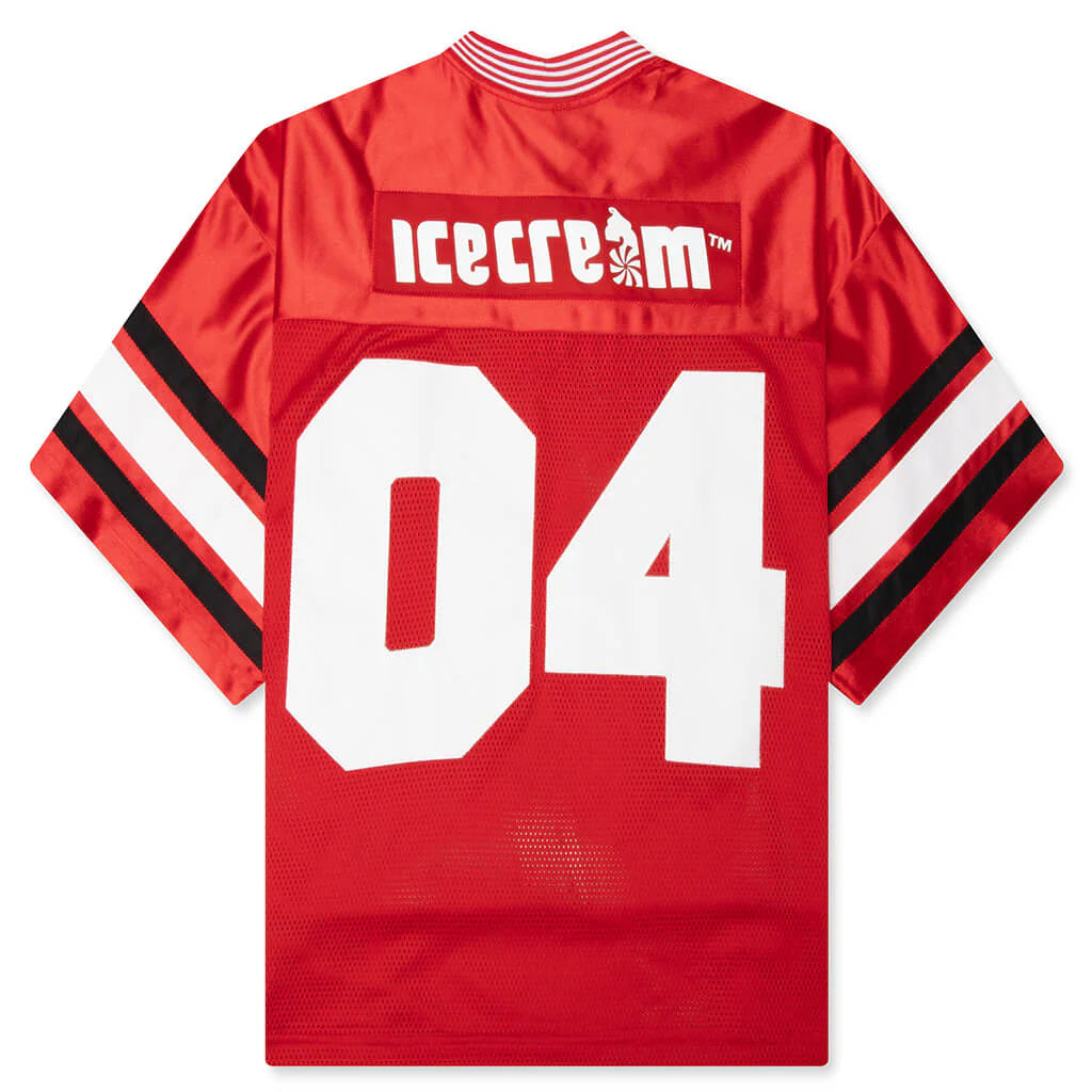For Us S S Knit Jersey Pompeian Red