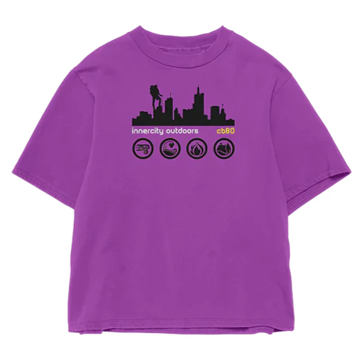 Cream By Eighty Innercity Outdoors Tee Purple