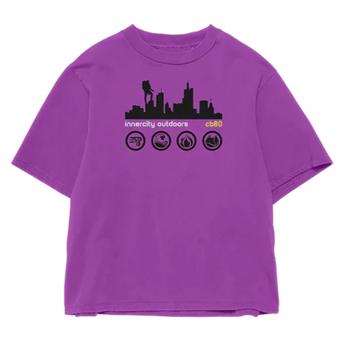 Cream By Eighty Innercity Outdoors Tee Purple