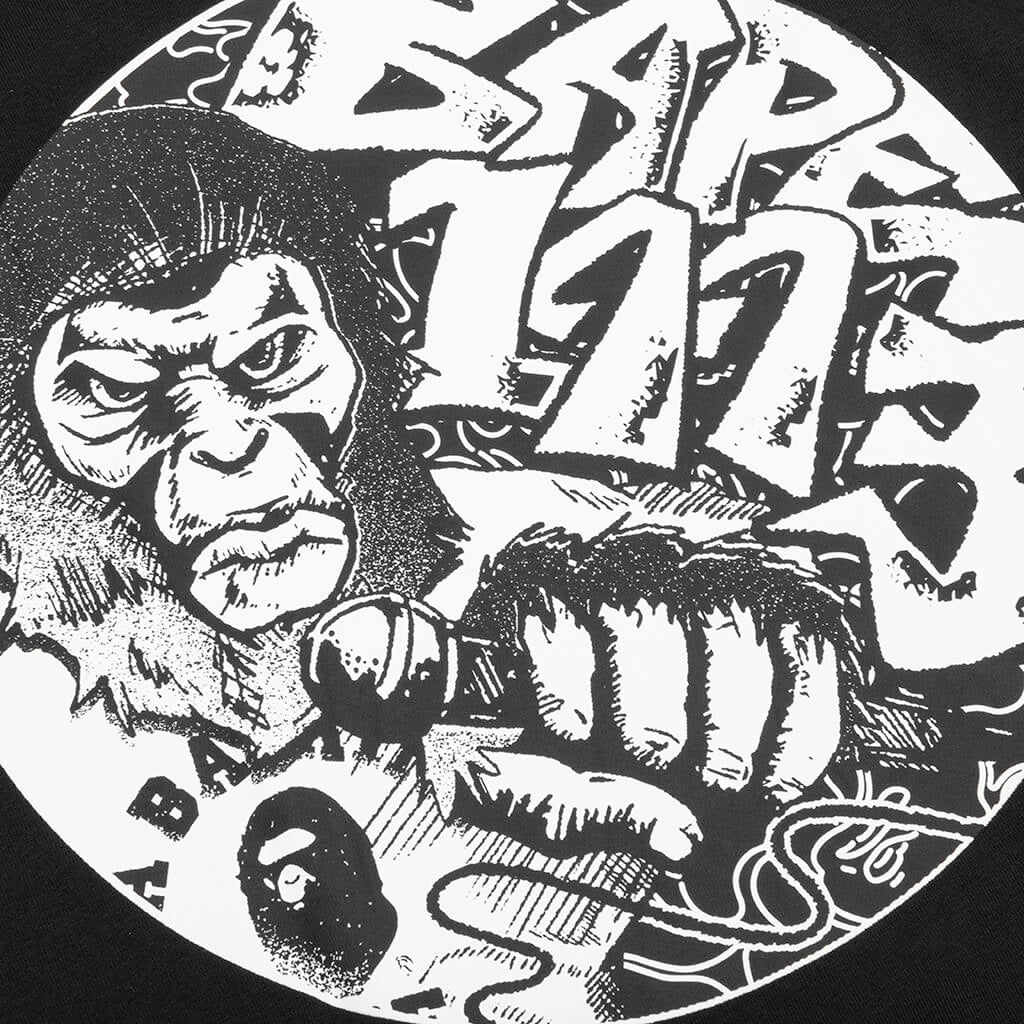 Bape Comics Graphic Tee Black