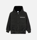 Canvas Work Zip Up Mens Jacket Black