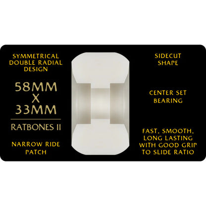 Powell Peralta Dragon Formula Ratbones II 58mm X 33mm 95a