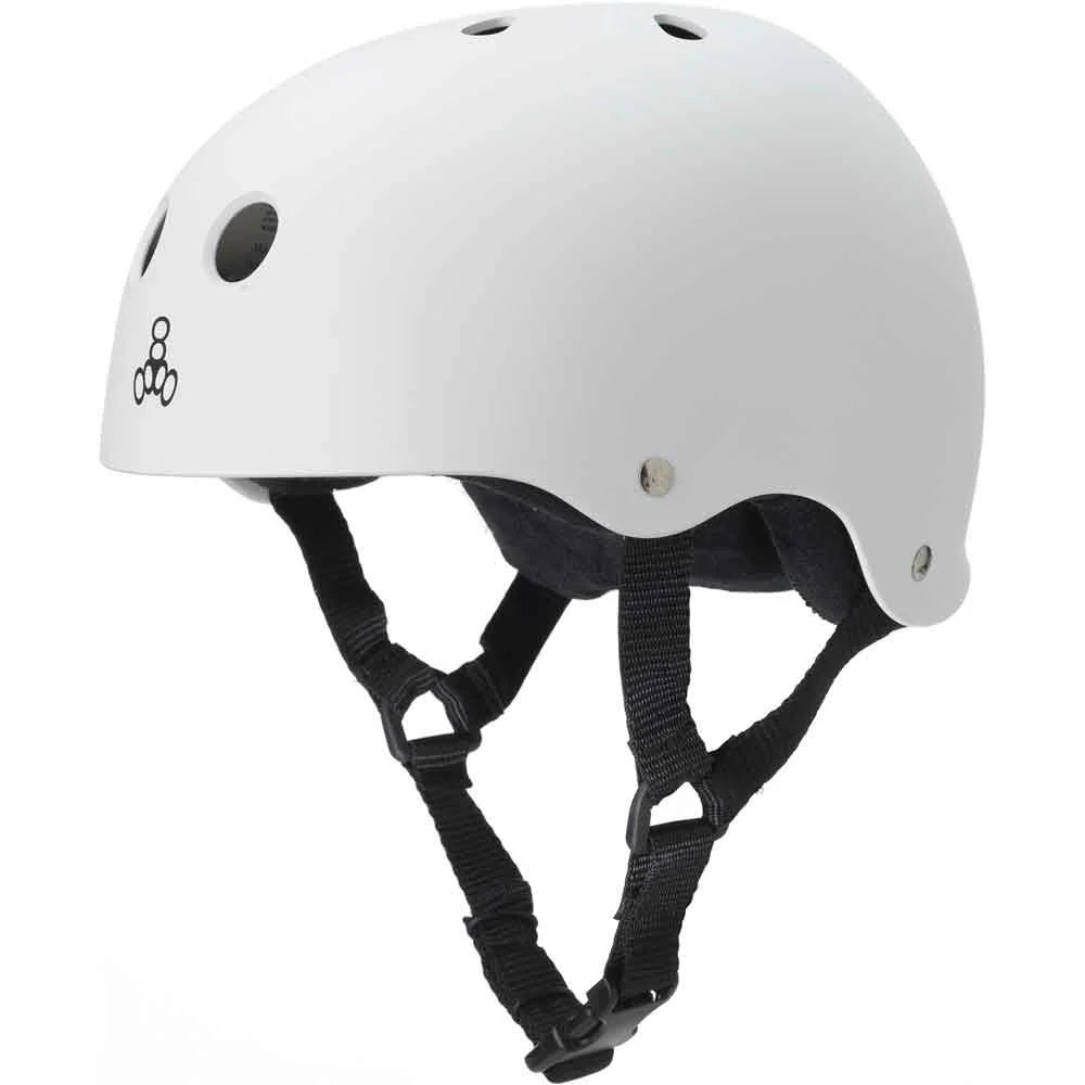 Triple 8 Sweatsaver Helmet White Rubber