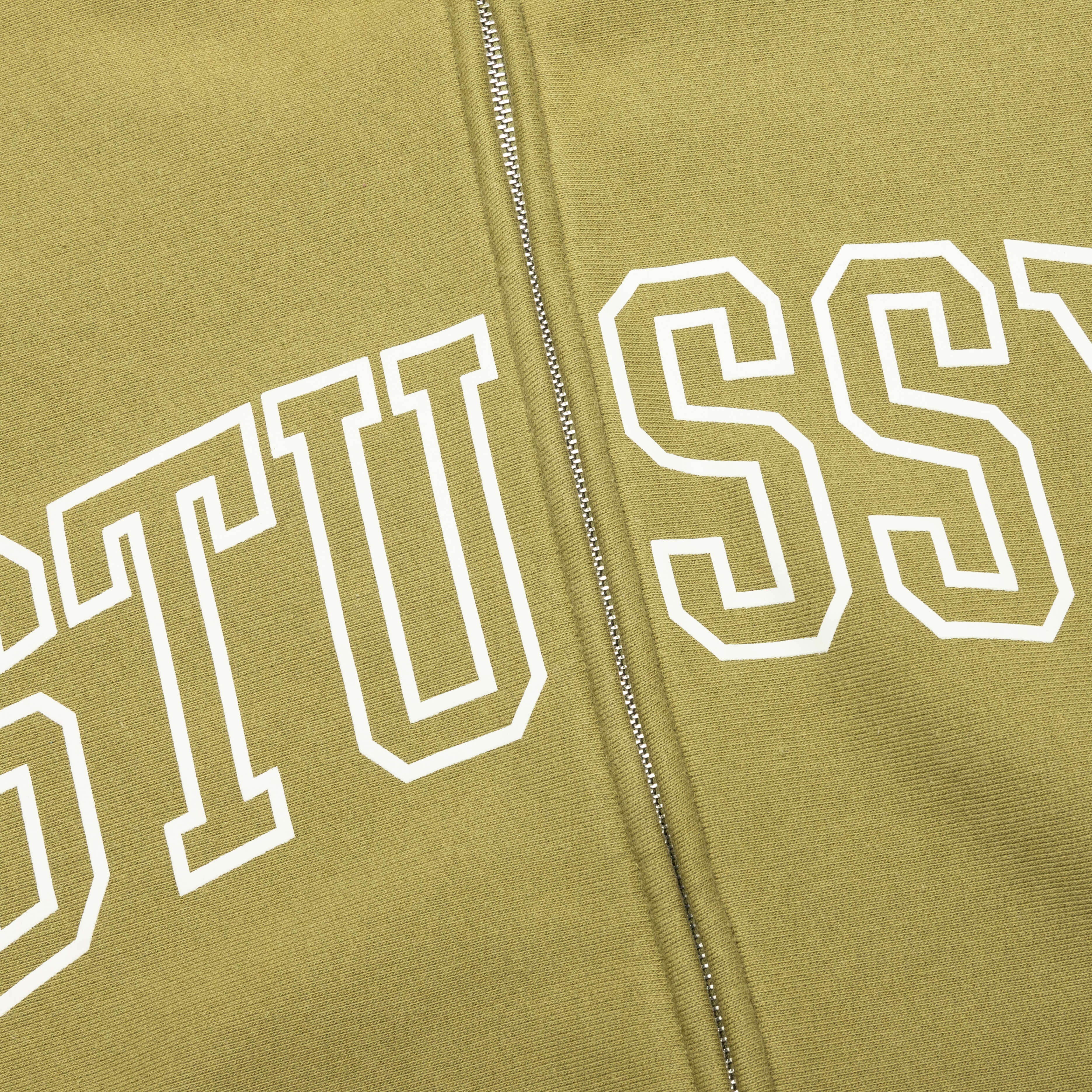 Outline Zip Hoodie Olive