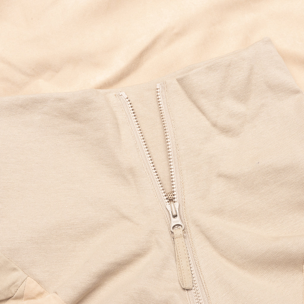 Color Block Full Zip Tan