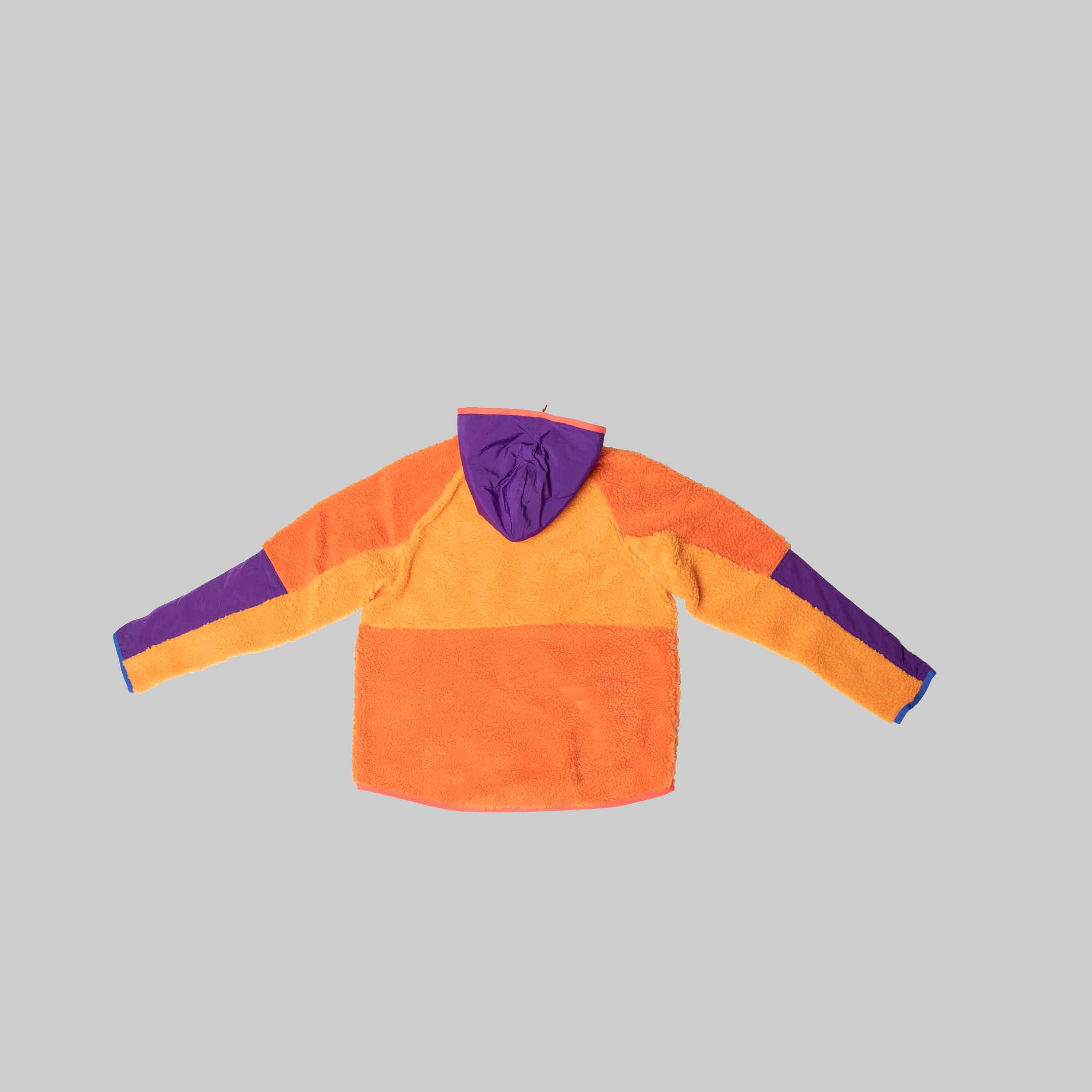Nsw 1 2 Zip Sherpa Mens Hoodie Orange Purple