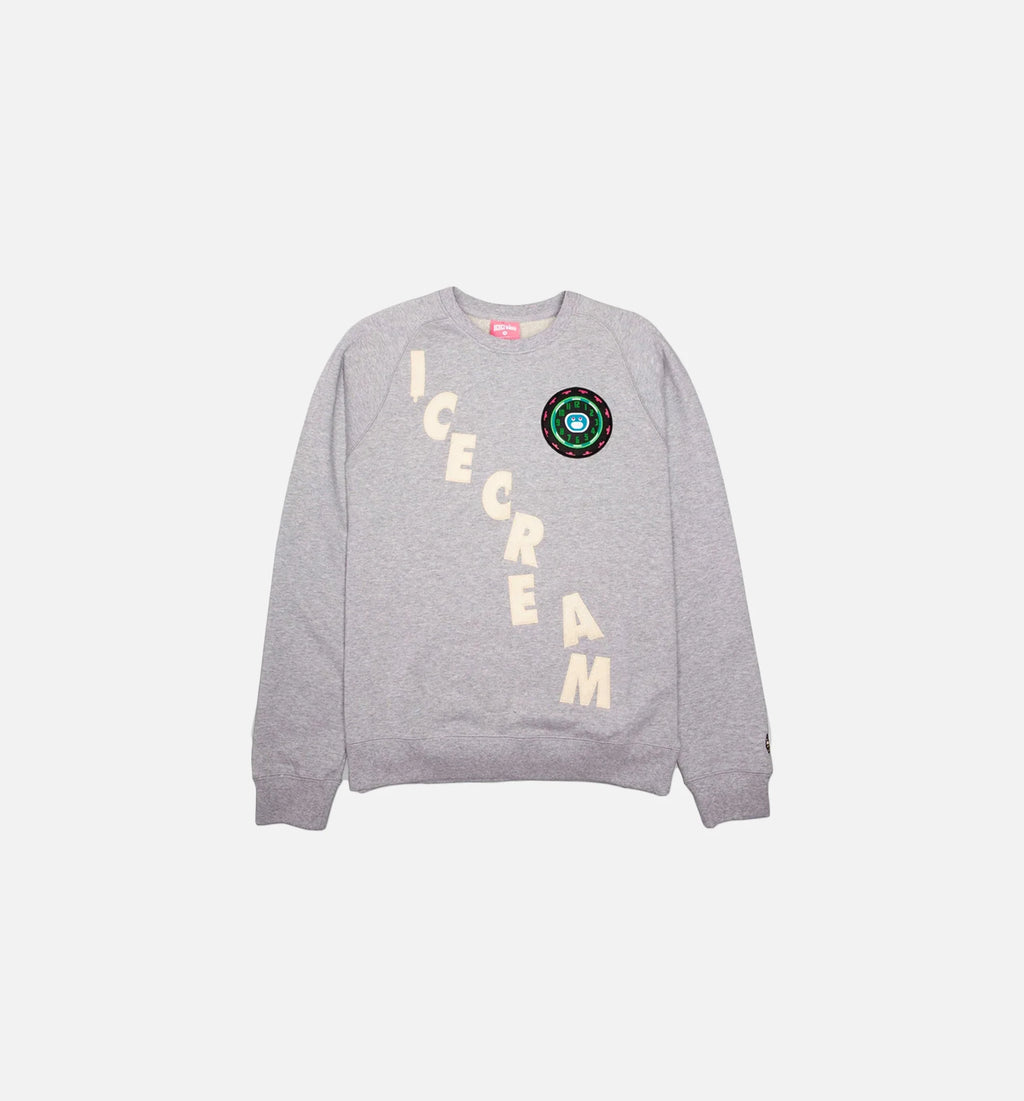 Time Mens Crew Sweatshirt Grey Multi