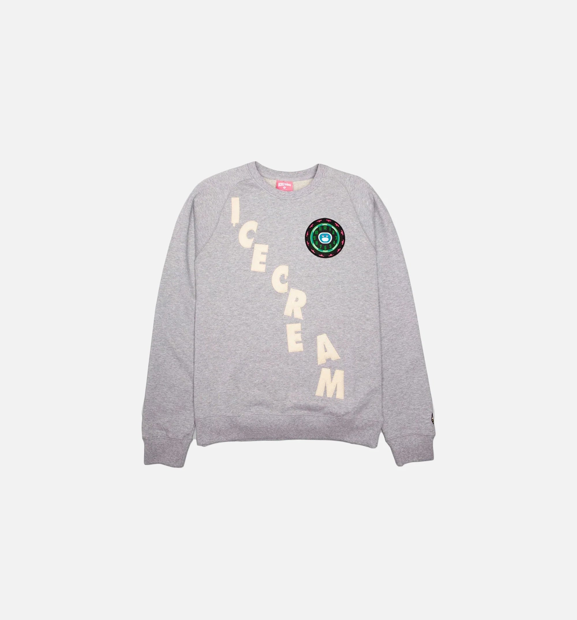 Time Mens Crew Sweatshirt Grey Multi