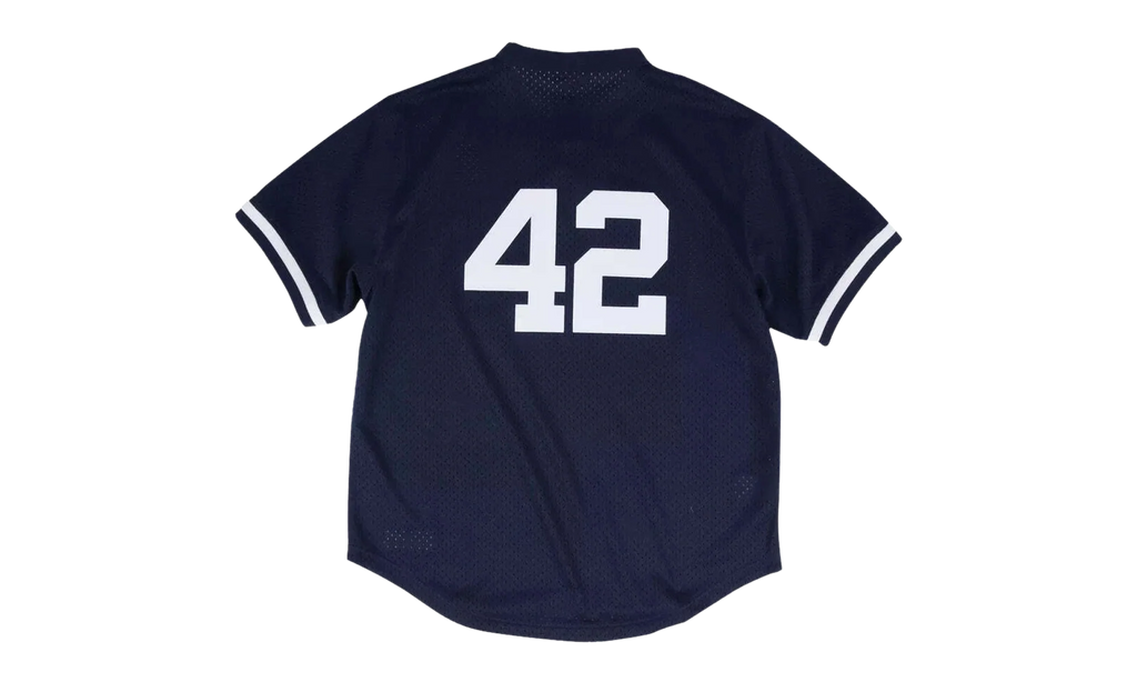 MLB Mariano Rivera Authentic Batting Practice Pullover Jersey "1995 New York Yankees - Navy" ABPJ3051 NYY95MRINAVY