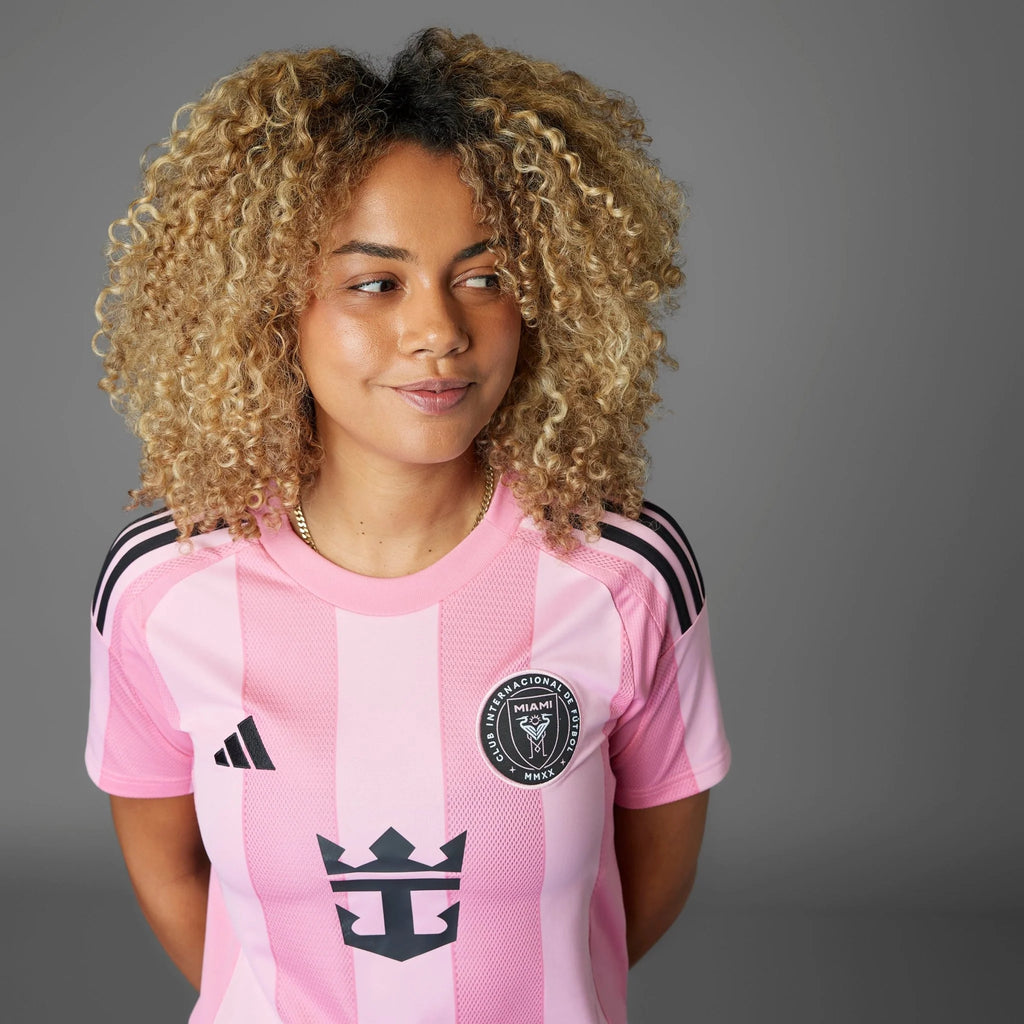 adidas Womens Inter Miami CF Messi Home Jersey 25 26 Pink