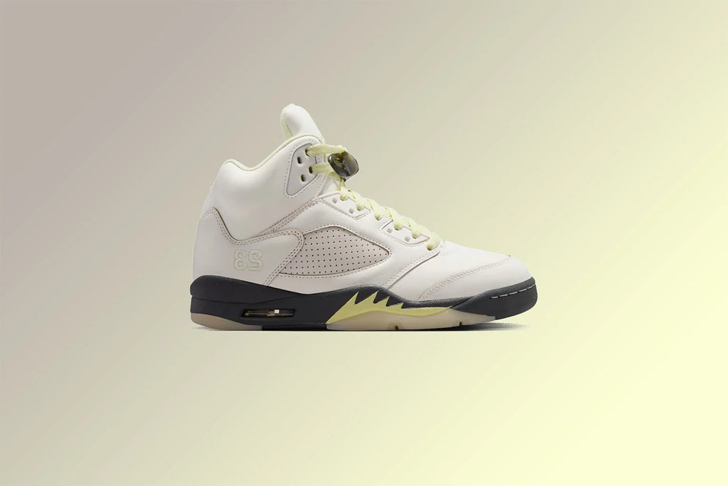 Womens Air Jordan 5 Retro Sail Luminous Green Anthracite