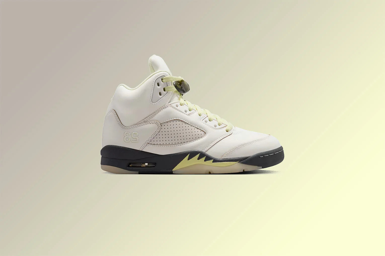 Womens Air Jordan 5 Retro Sail Luminous Green Anthracite