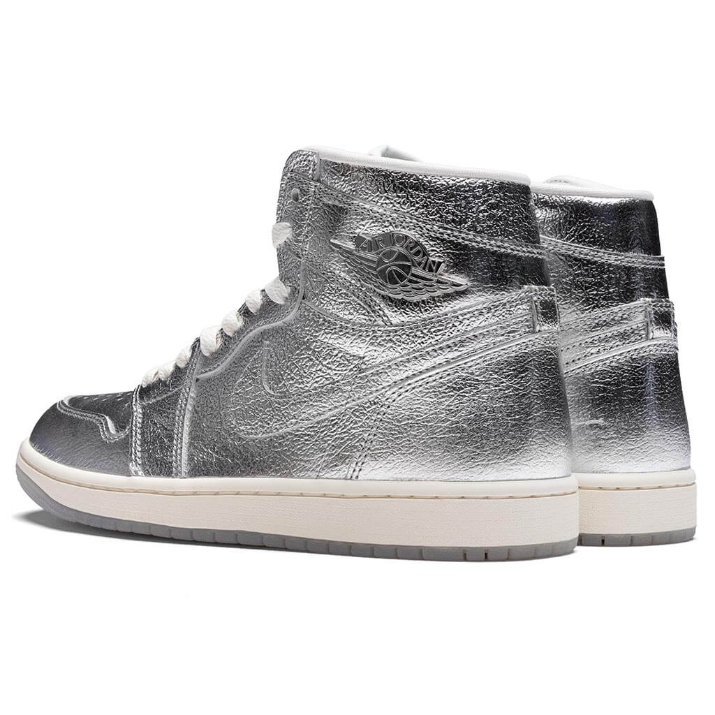 Womens Air Jordan 1 Retro Hi OG Metallic Silver Photon Dust Sail