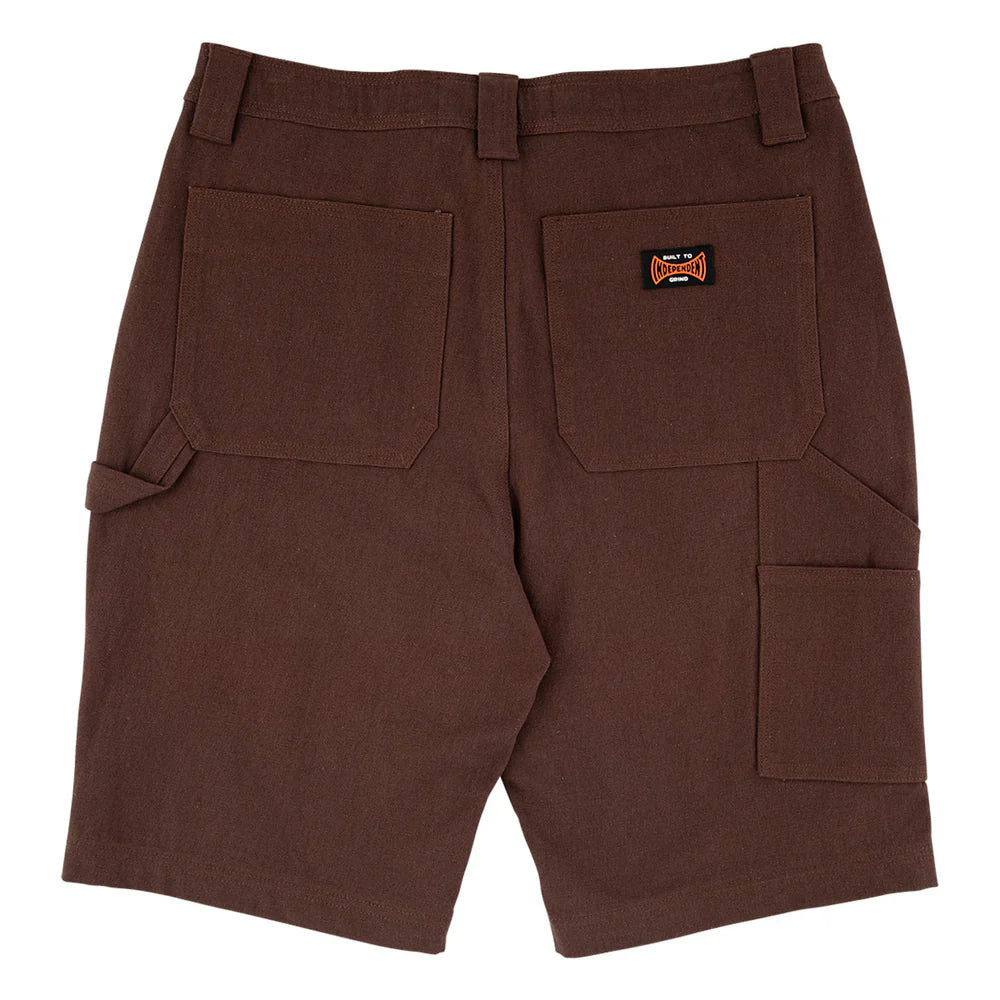 Independent Built To Grind Canvas Shorts Chocolate