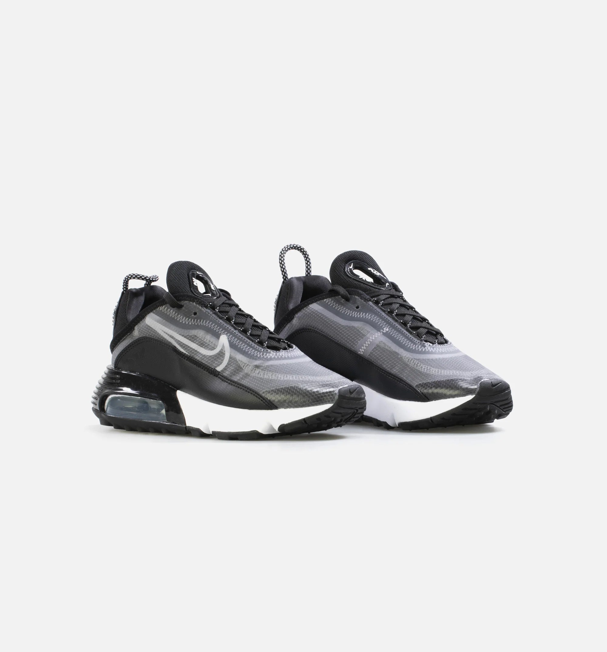 Air Max 2090 Womens Running Shoe Black Metallic Silver White