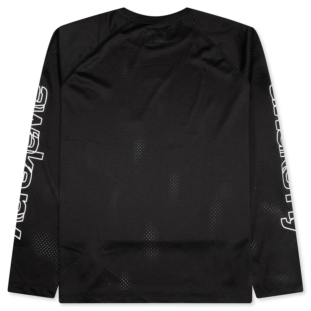 Mesh L S Top Black