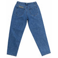 Kinetic Embroidered Baggy Denim Pants Blue