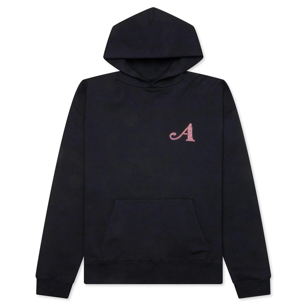 Dice Rhinestone Hoodie Black