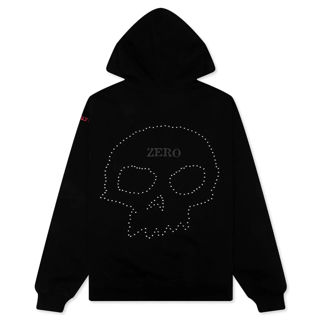 Pleasures x Zero Dane Studded Hoodie Black