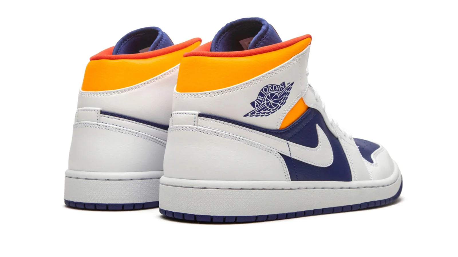 Air Jordan 1 Mid Royal Blue Laser Orange