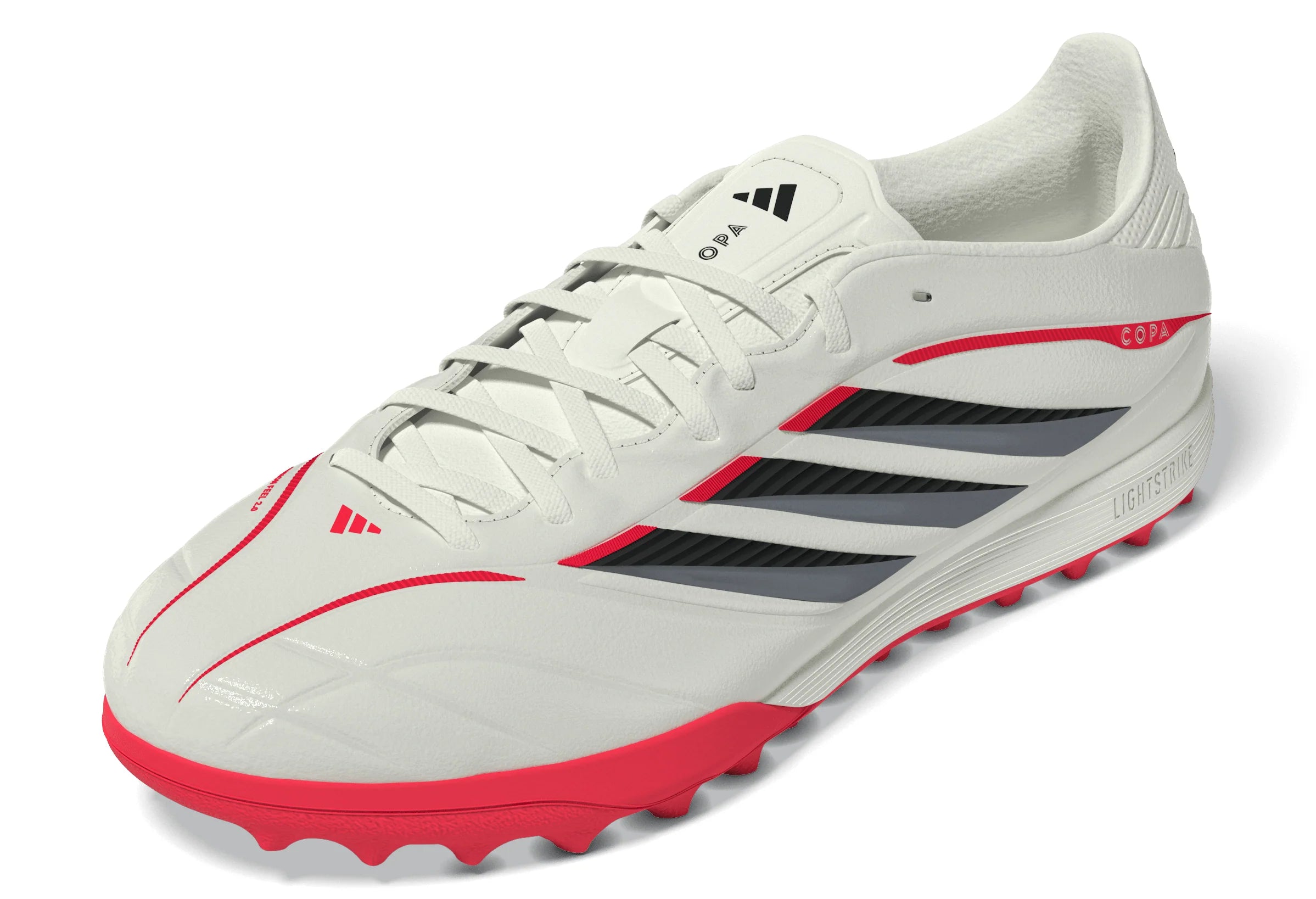 adidas Copa Pure IV Pro TF Turf Mens Soccer Cleats White Black Red