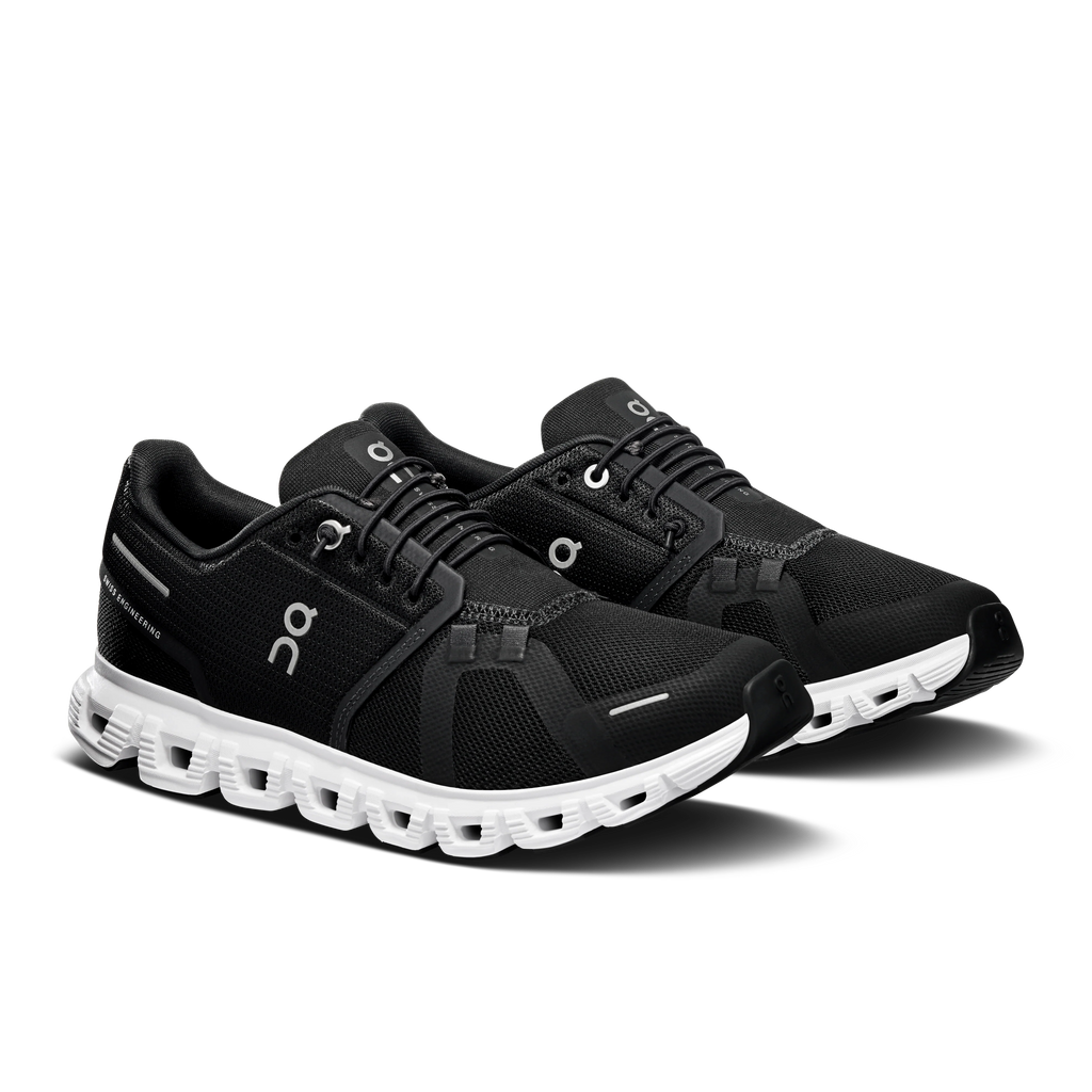 Women's Cloud 6 Wide in Black/White