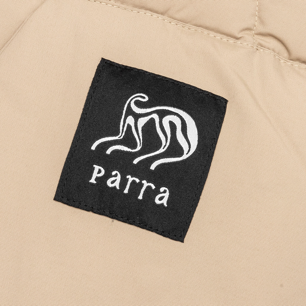 Waved Alien Puffer Vest Tan