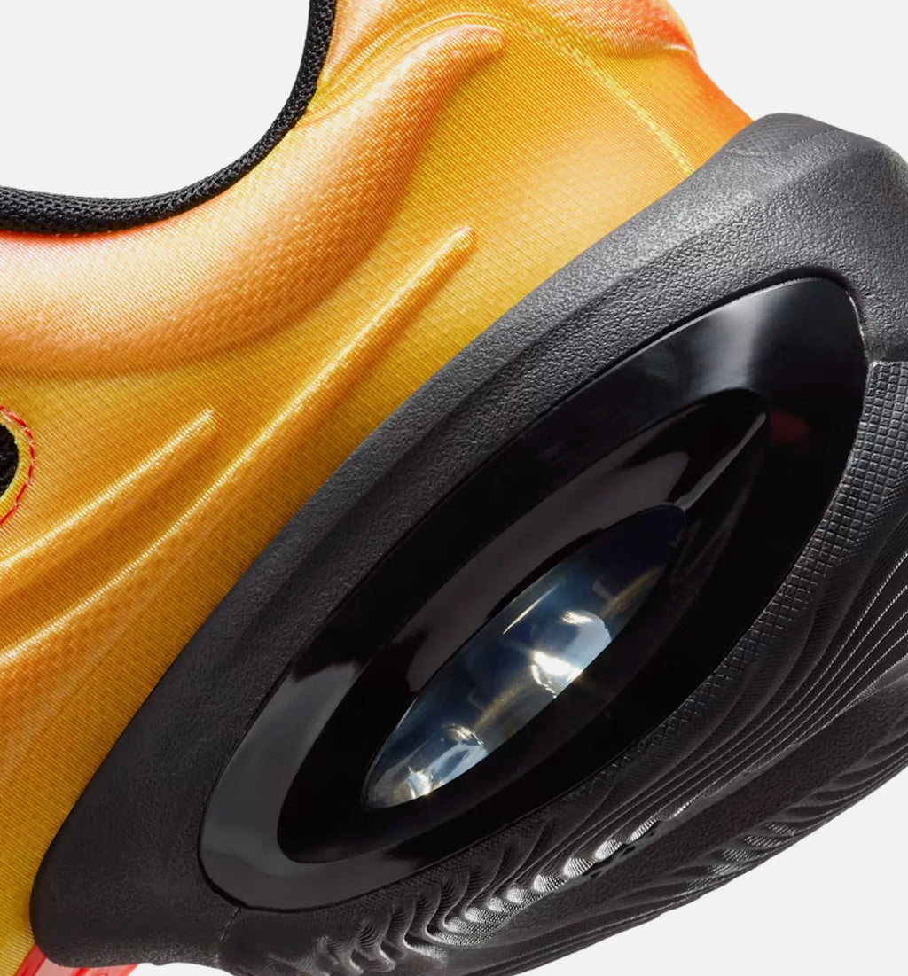 Air Max Muse Black and Metallic Silver Womens Lifestyle Shoe Black Bright Crimson Volt Metallic Silver