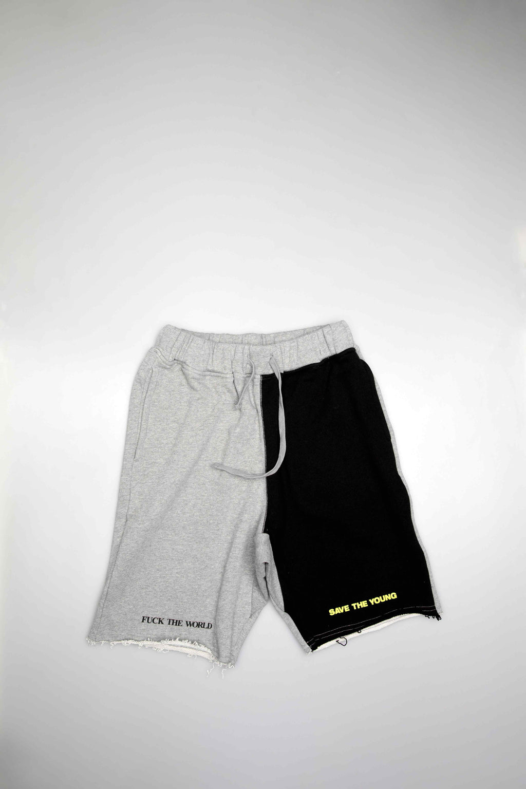 Splits Mens Shorts Grey Black