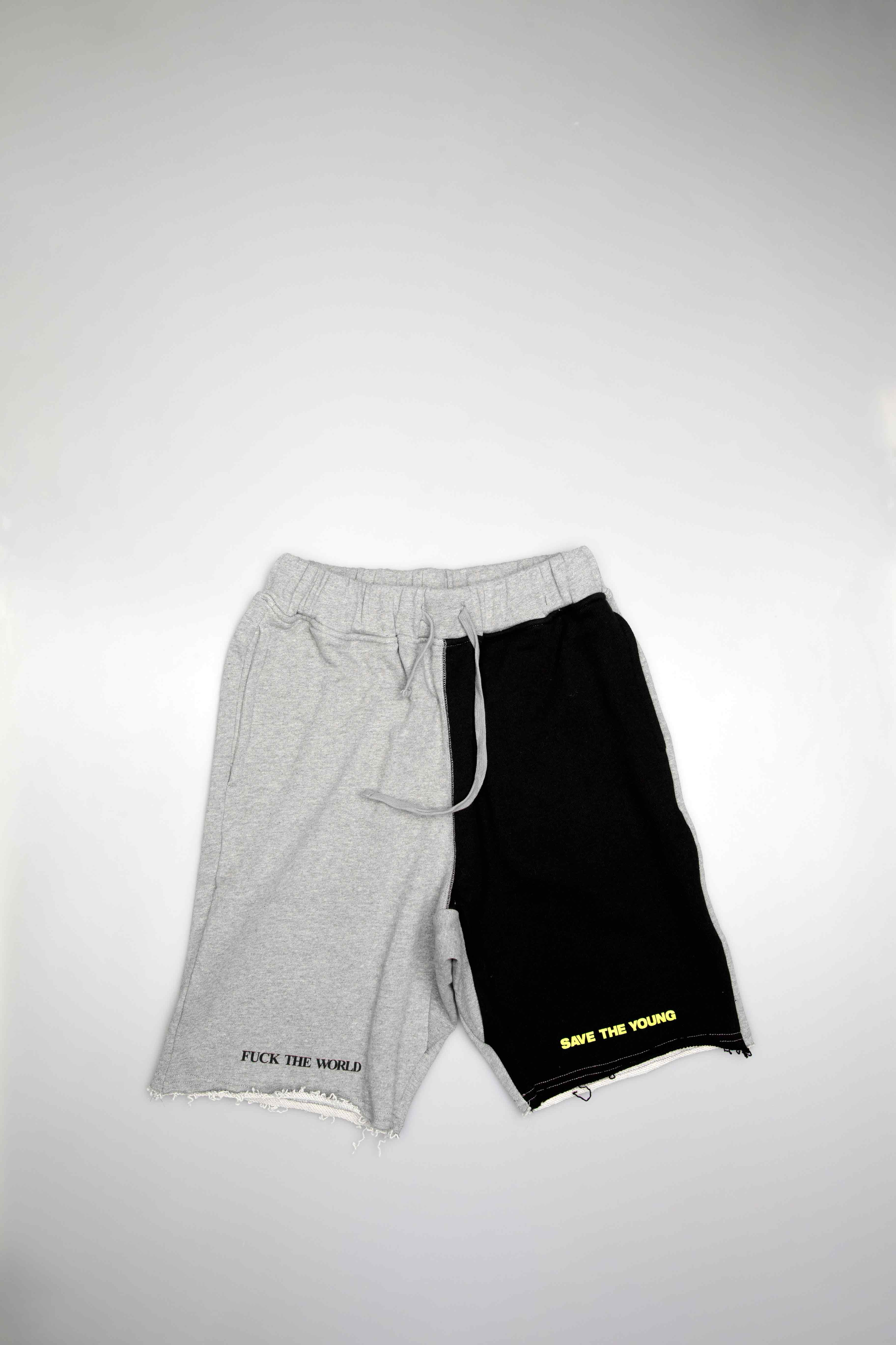 Splits Mens Shorts Grey Black