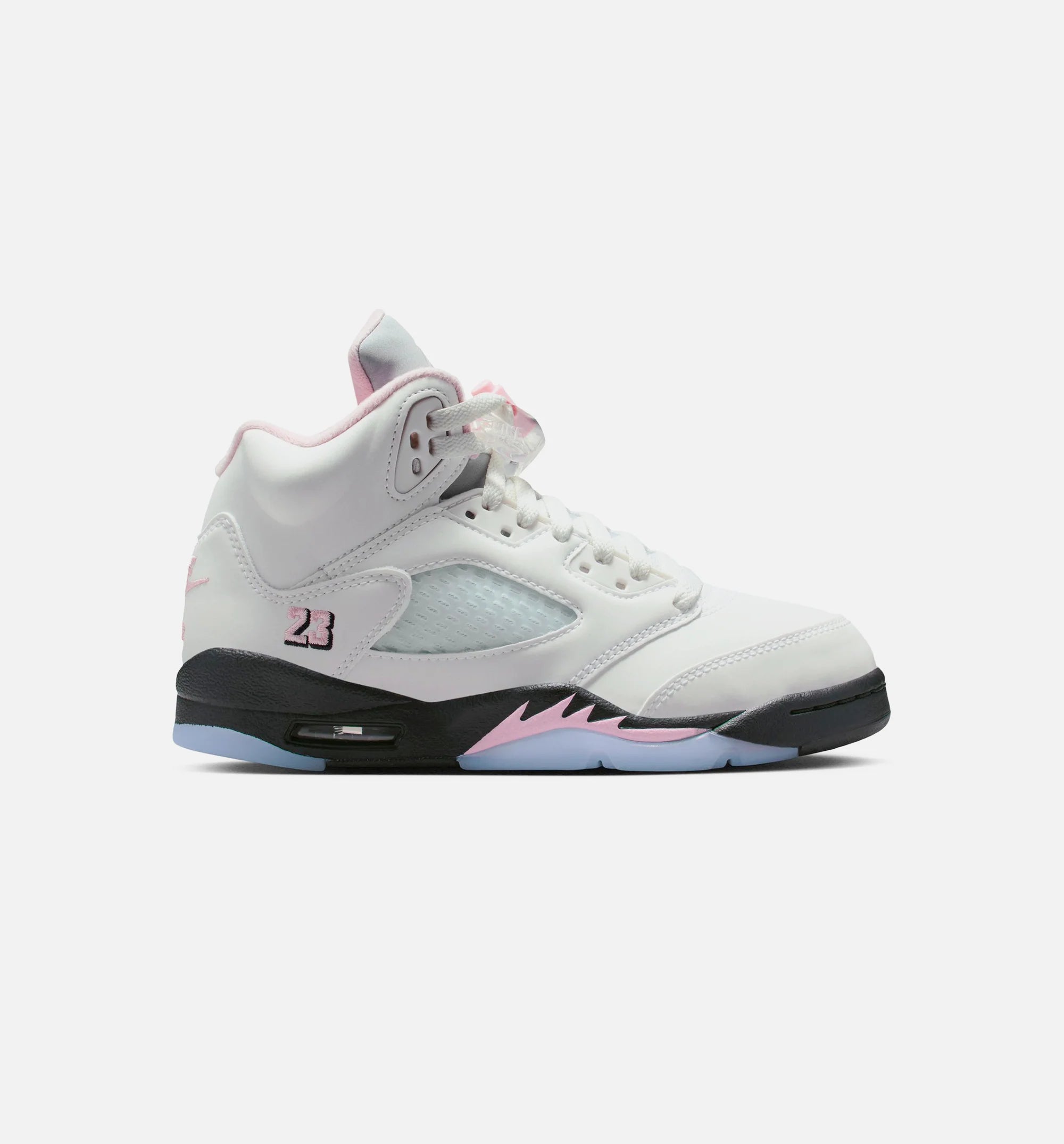 Air Jordan 5 Retro Medium Soft Pink Grade School Lifestyle Shoe White Medium Soft Pink Black Free Shipping