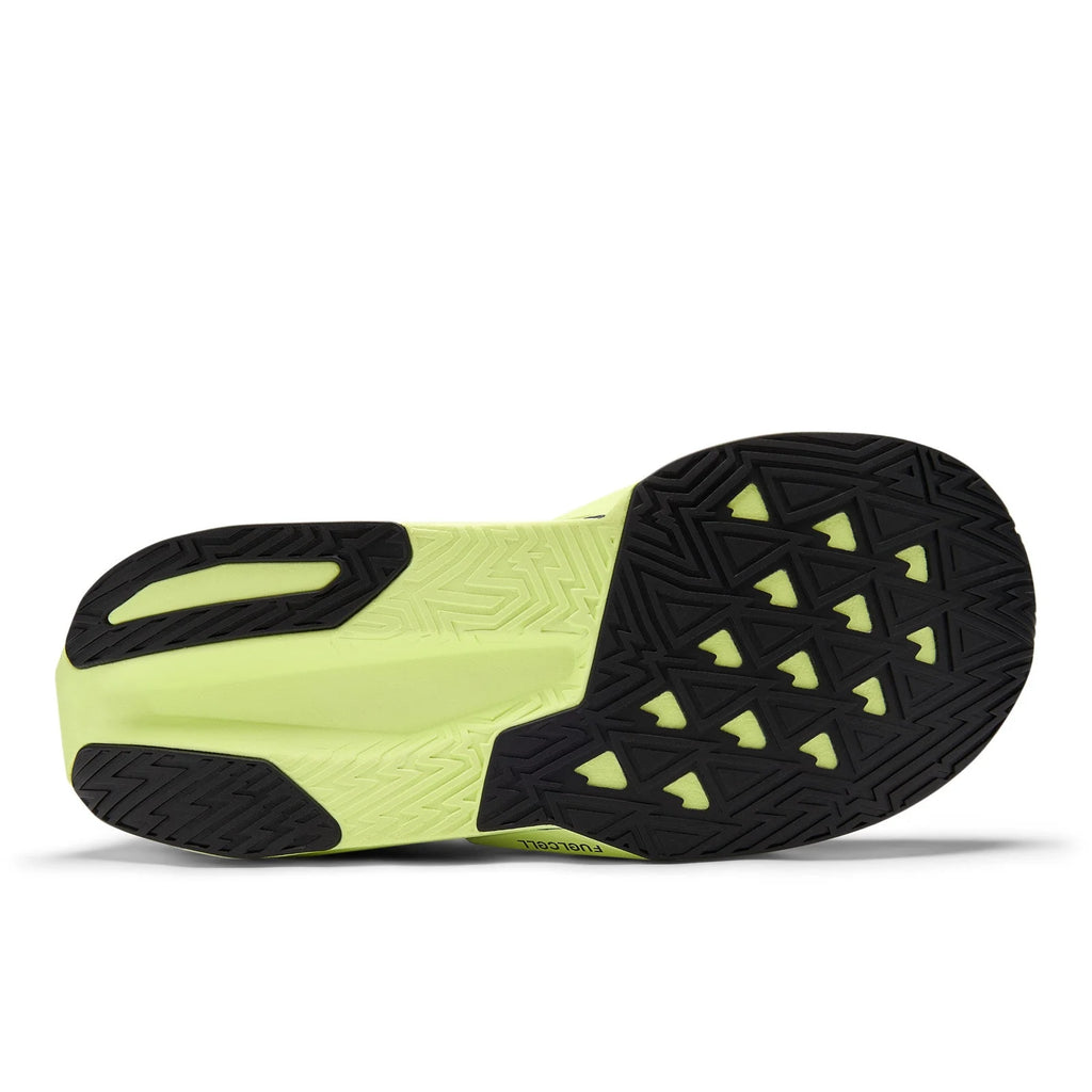 Men's FuelCell Rebel v5 in Alkaline Green with Boysenberry and Dark Silver Metallic