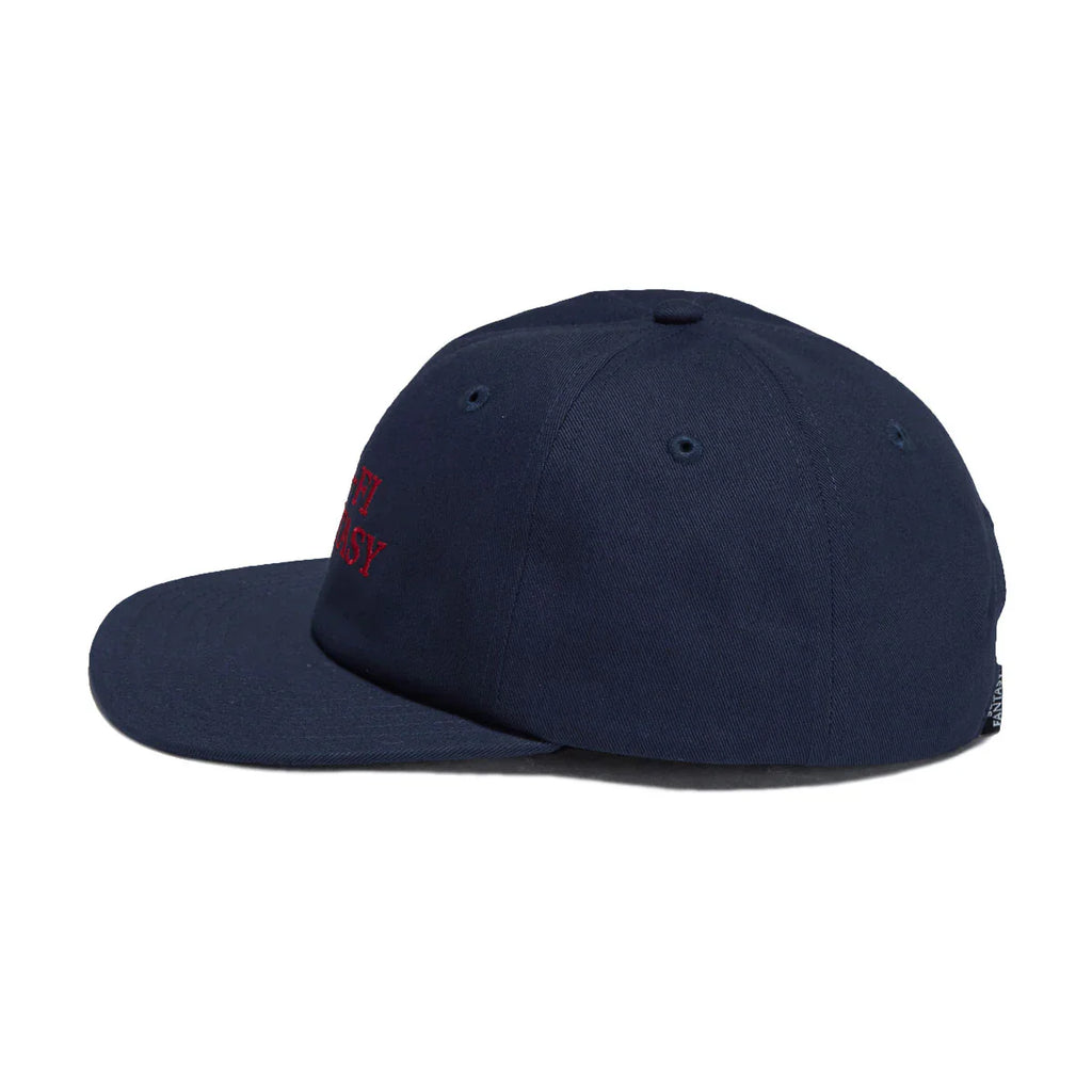Sci Fi Fantasy Herringbone Logo Hat Navy Red