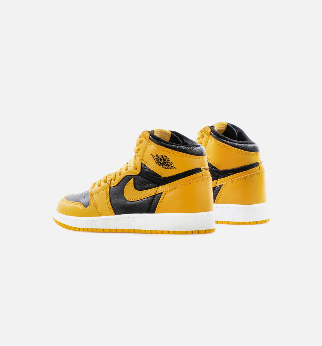 Air Jordan 1 Retro High OG Grade School Lifestlye Shoe Pollen Black White Limit One Per Customer