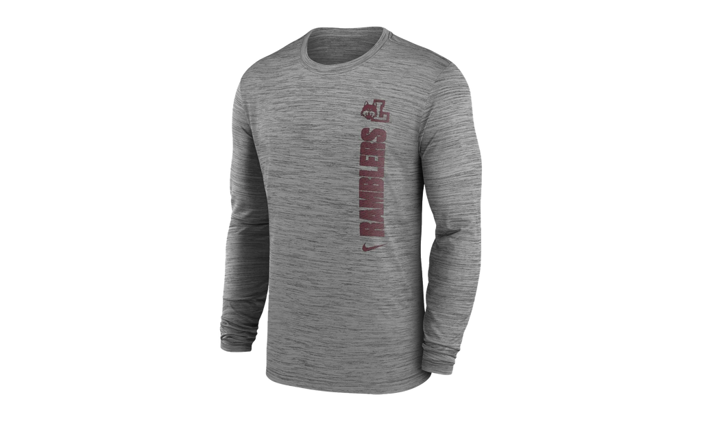 Chicago Velocity Team Issue Long Sleeve T-Shirt "Loyola Ramblers - Grey" ZMDV681 LOYC
