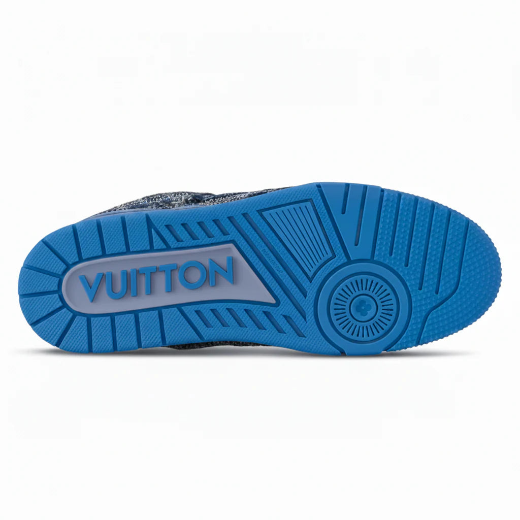 LV Skate Sneaker Blue Swarovski Crystals