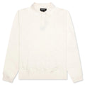 Palmer Checked L S Sweater Polo Clubhouse Cream