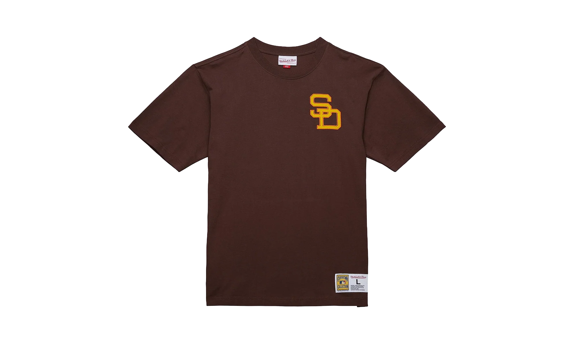 Legends Collection Vintage Logo Short Sleeve Tee "San Diego Padres - Brown" FC12500 A SDP 4 BROW