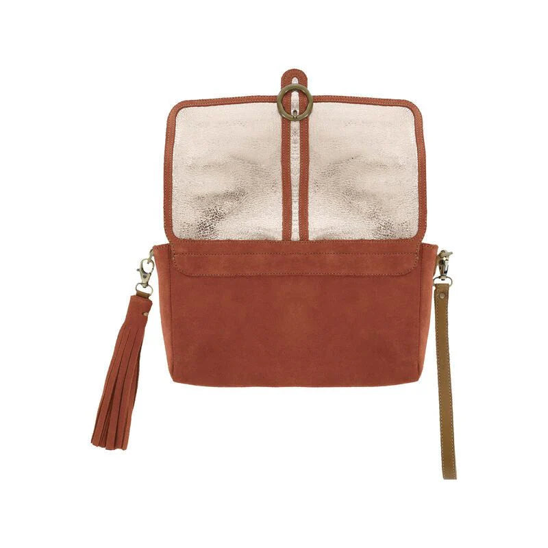 Seight Clutch Handbag in Copper