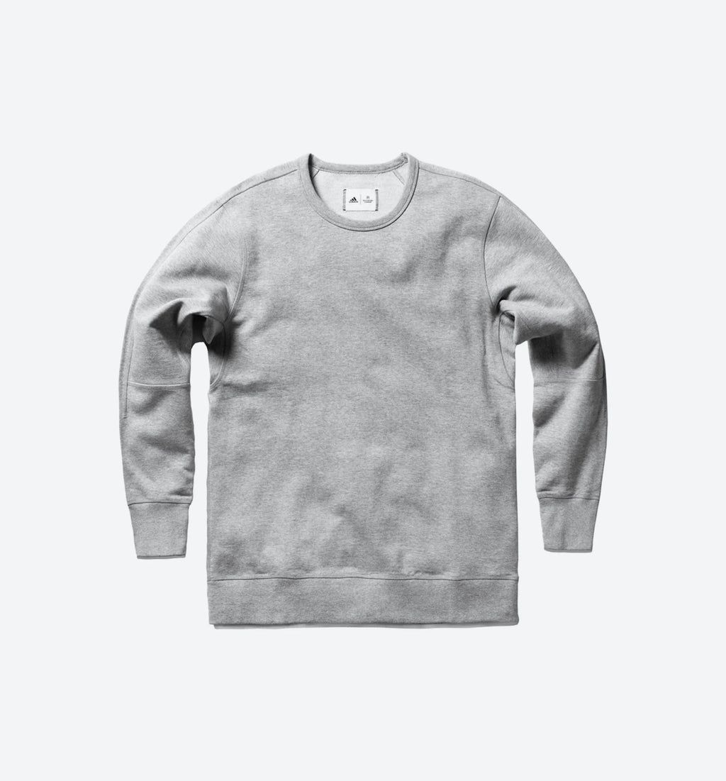 Reigning Champ X adidas French Terry Crew Long Sleeve Mens Grey