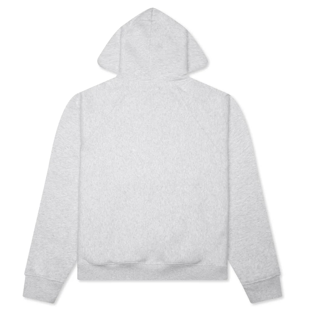 Raglan Zip Hoodie Ash Heather