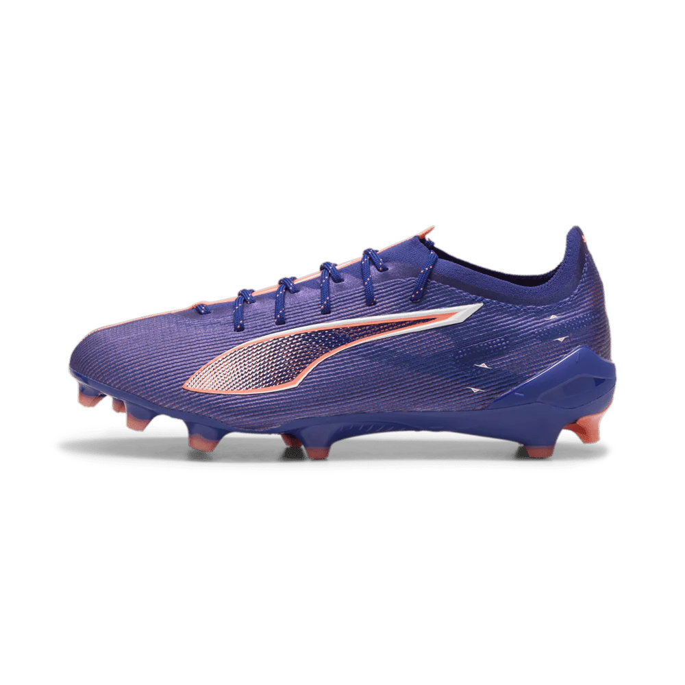 PUMA Ultra 5 Ultimate FG Firm Ground Soccer Cleats Blue White Sunset Glow