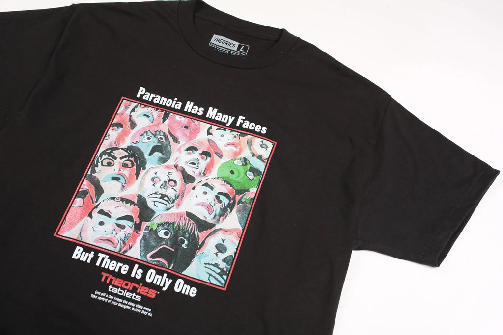 Theories Paranoia Tee Black