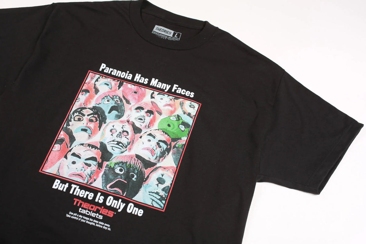 Theories Paranoia Tee Black