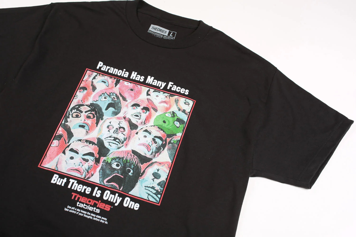 Theories Paranoia Tee Black