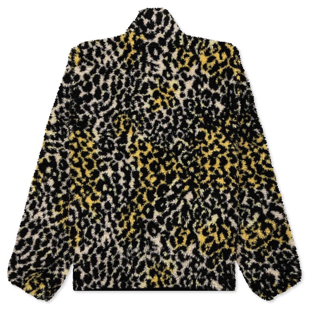 Sherpa Reversible Jacket Yellow Leopard