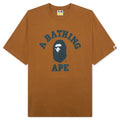 STA Houndstooth College Relaxed Fit Tee Brown