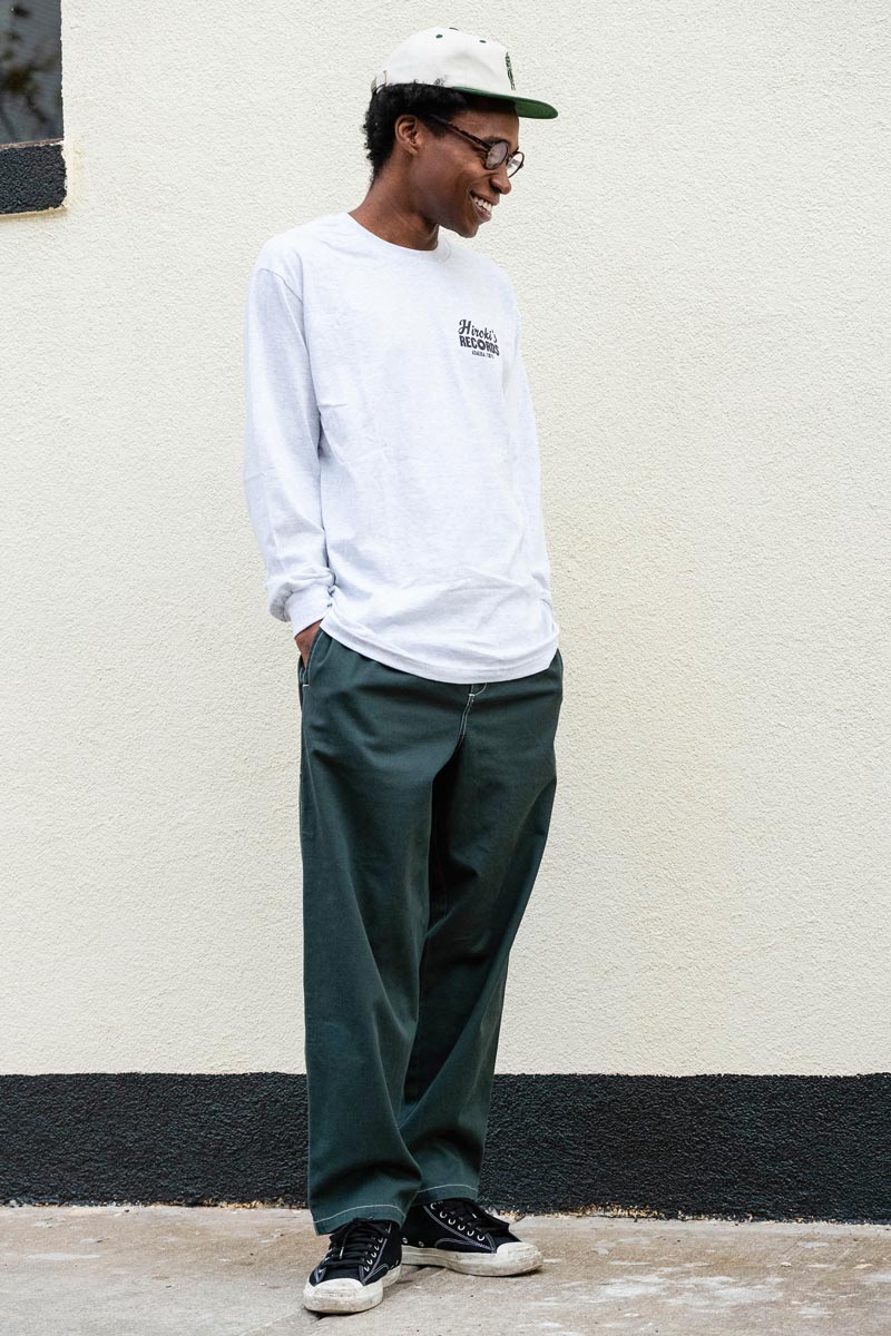Theories Stamp Lounge Pant Alpine White Contrast Sitch